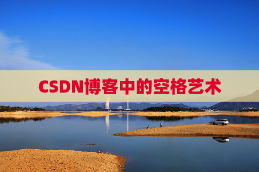 CSDN博客中的空格艺术